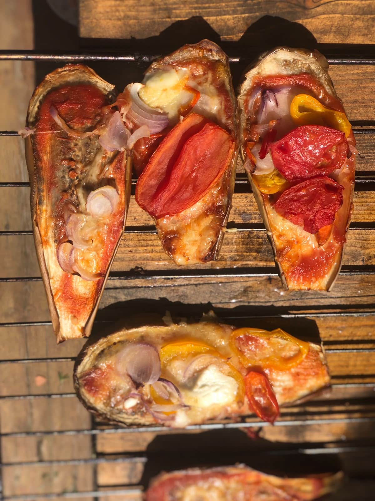 Les aubergines pizza